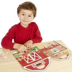 Melissa & Doug Aktivitetsbog med klistermærker - Bondegården| Legetøj Til Ferien|Tegne- & Malegrej