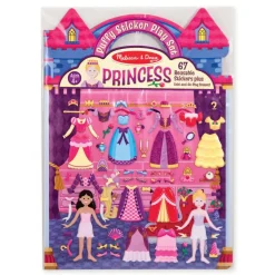 Melissa & Doug Aktivitetsbog med klistermærker - Prinsesser| Legetøj Til Ferien|Tegne- & Malegrej