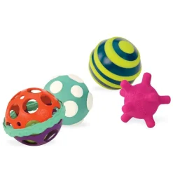 B. Toys Aktivitetsbolde - Ball-a-Balloos, 4 stk| Montessori|Bolde