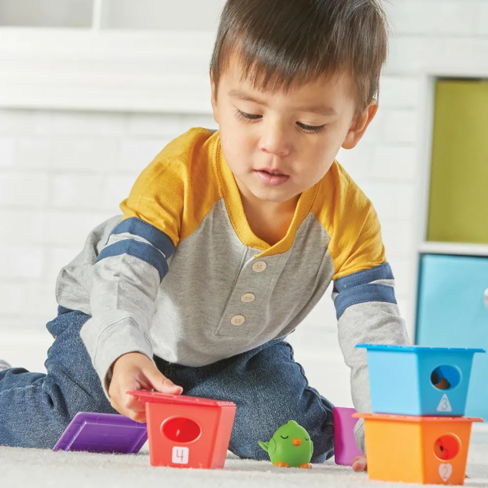 Learning Resources Aktivitetssæt med søde fugle| Sprog & Leg|Matematik & Leg