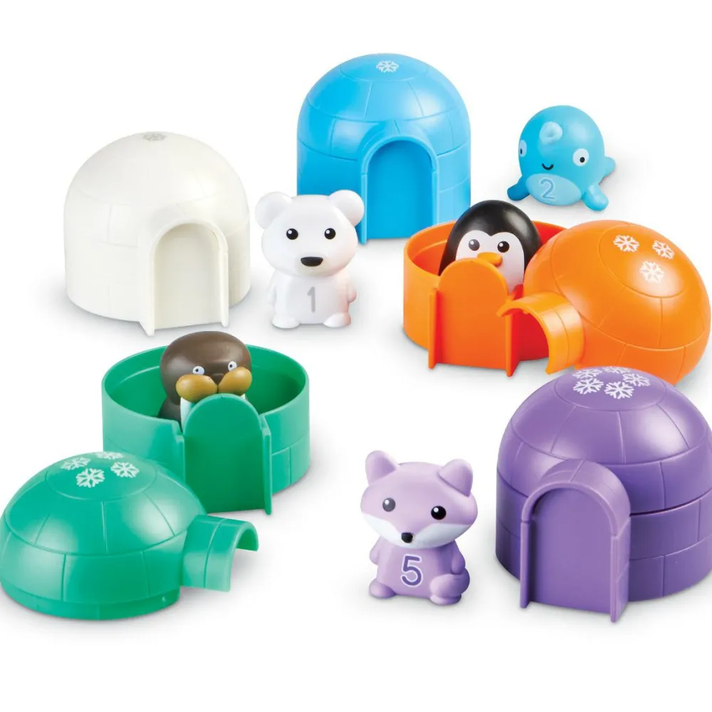 Learning Resources Aktivitetssæt med søde polardyr| Sprog & Leg|Matematik & Leg