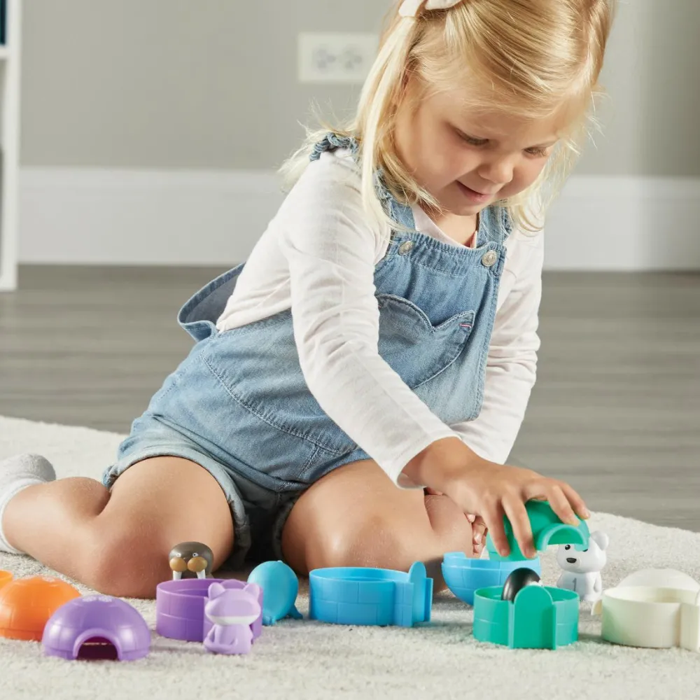 Learning Resources Aktivitetssæt med søde polardyr| Sprog & Leg|Matematik & Leg