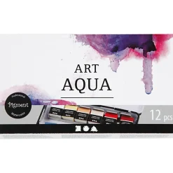 Creativ Company Akvarelfarver Art Aqua - Basis, 12 farver| Tegne- & Malegrej
