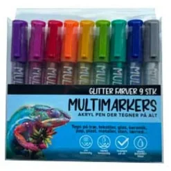 Allround tusser - Glitter, 9 stk| Påske|Jul