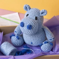 Creativ Company Amigurumi hæklekit - Flodhesten Frode| Voksenværk|Kreativ Leg