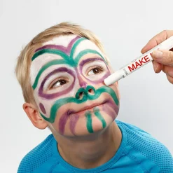 Ansigtsfarve - Tegnestifter Basisfarver, 6 stk| Halloween|Fastelavn
