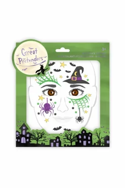 Great Pretenders Ansigtsklistermærker - Heks| Halloween|Fastelavn