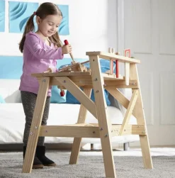 Melissa & Doug Arbejdsbænk med værktøj| Montessori|Legeværktøj