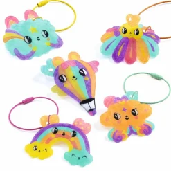 Djeco Artistic Plastic - Krympeplast nøgleringe, Kawaii| Kreativ Leg|Krea-Fitness