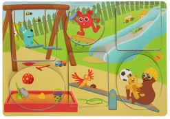 Babblarna 2-i-1 puslespil - Legeplads| Puslespil|Babylegetøj