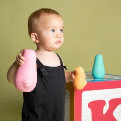 Babushka-fugle - Pink| Bidelegetøj|Babylegetøj