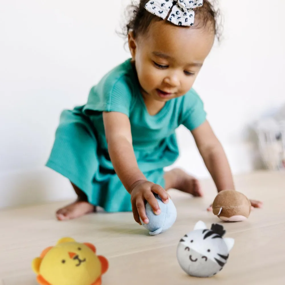 Melissa & Doug Babybold - Safarivenner, 4 stk| Bolde|Babylegetøj
