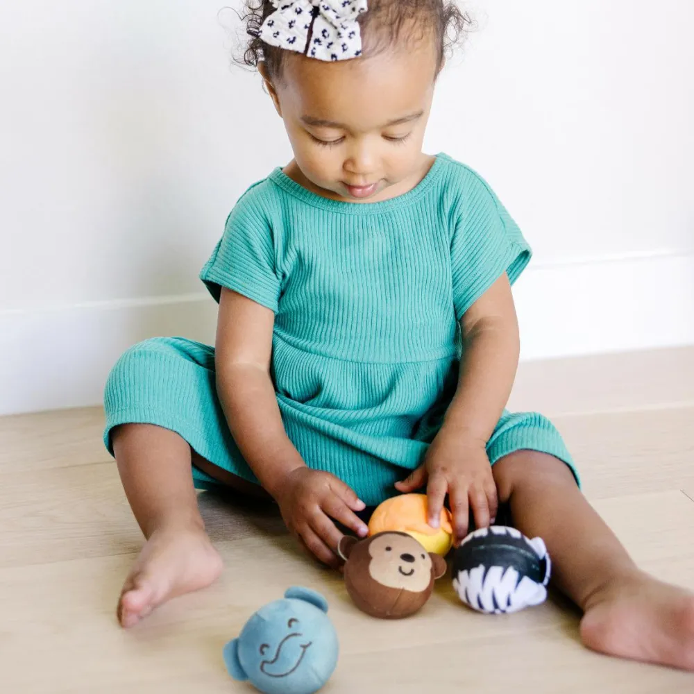 Melissa & Doug Babybold - Safarivenner, 4 stk| Bolde|Babylegetøj