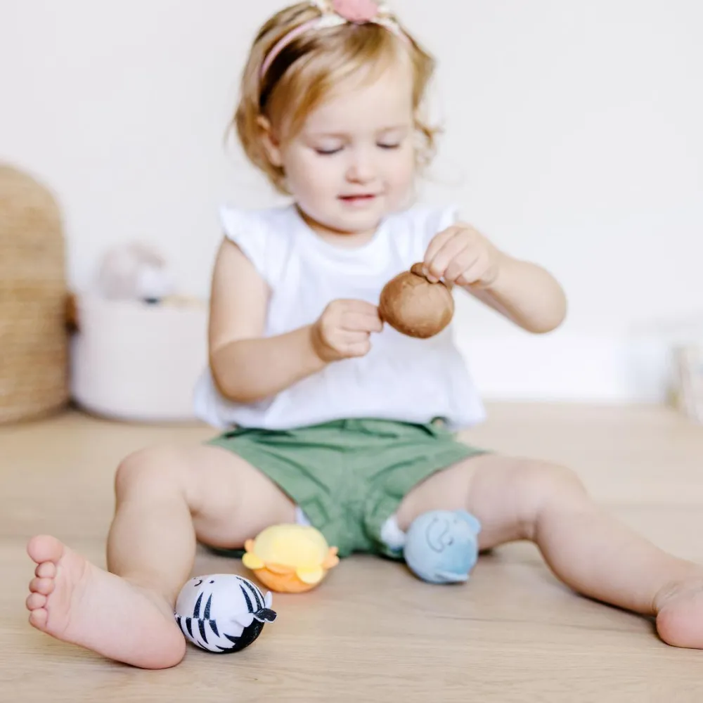 Melissa & Doug Babybold - Safarivenner, 4 stk| Bolde|Babylegetøj