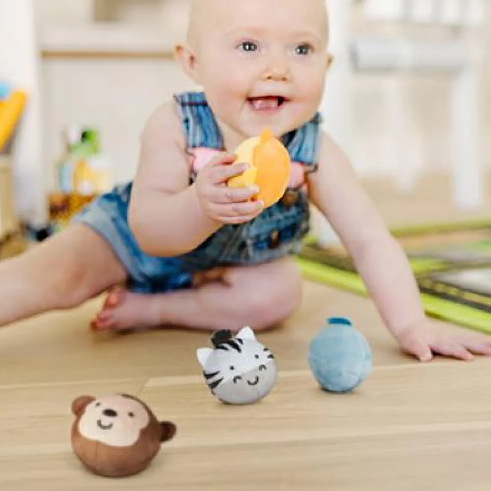 Melissa & Doug Babybold - Safarivenner, 4 stk| Bolde|Babylegetøj