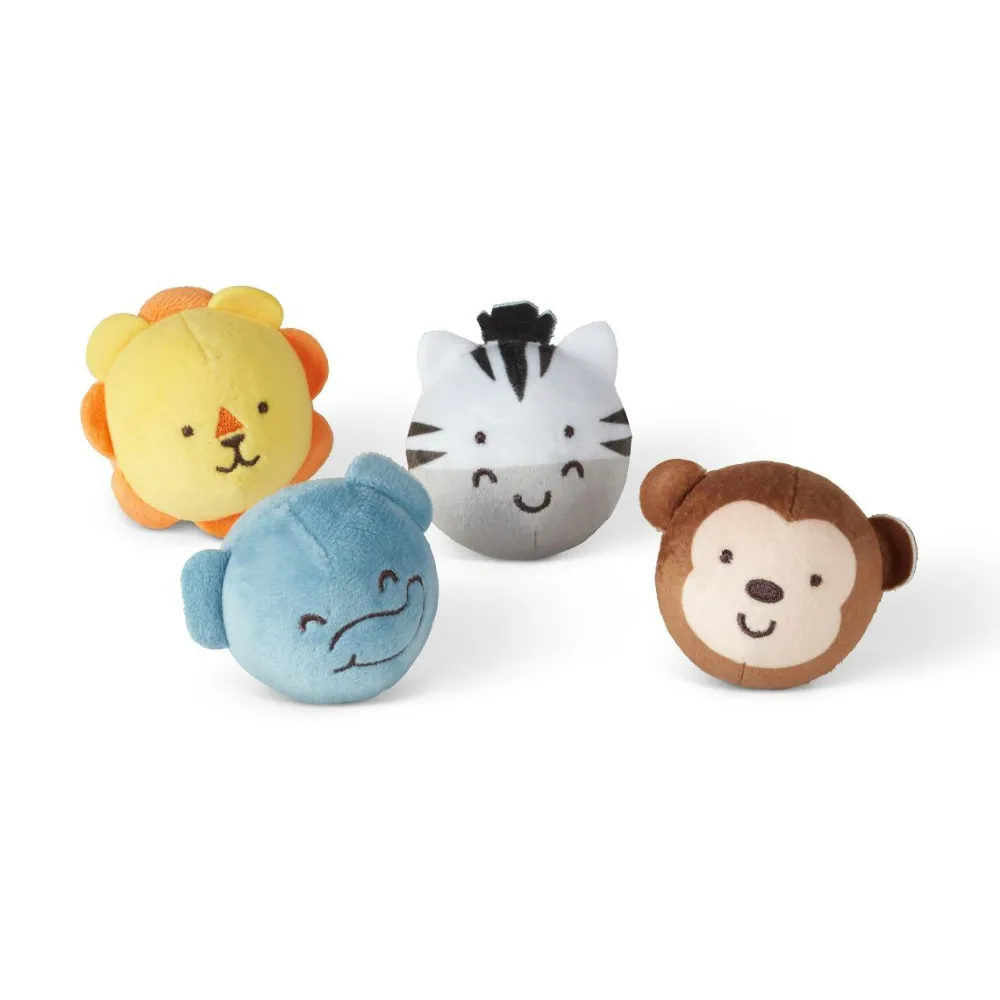 Melissa & Doug Babybold - Safarivenner, 4 stk| Bolde|Babylegetøj