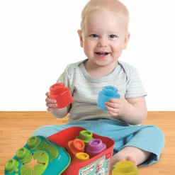 Clementoni Babyklodser Clemmy - Legebøtte| Sorterings- & Stablelegetøj|Babylegetøj