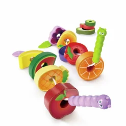 Hape Babyperler - Den sultne larve| Tumlinge Legetøj|Kreativ Leg
