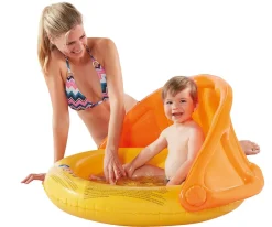 Badebassin m. solskærm, Ø85 cm| Udeleg|Legetøj Til Ferien