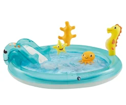 Badebassin m. vandtilslutning og rutschebane| Udeleg|Babylegetøj