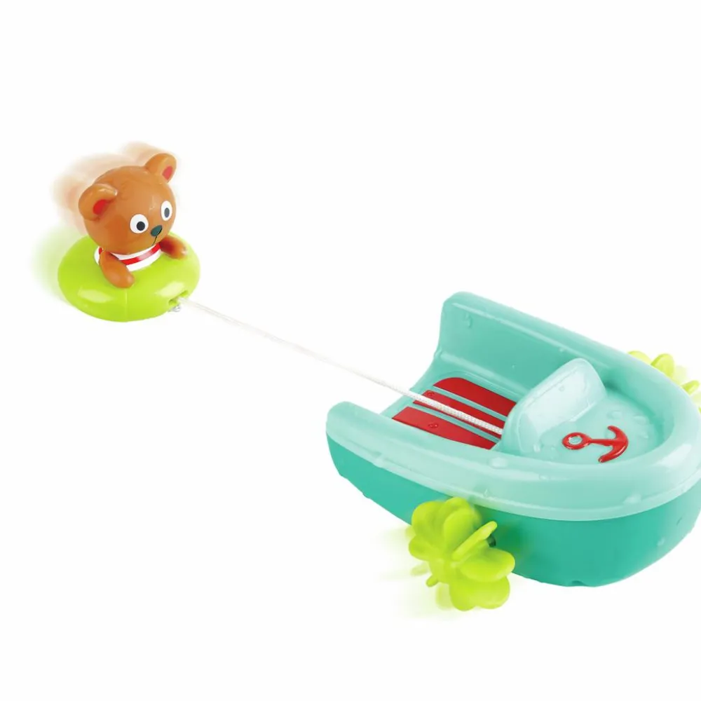 Hape Badeleg m. optræk - Den lille motorbåd| Tumlinge Legetøj|Badelegetøj