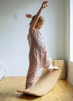 Kinderfeets Balancebræt Kinderboard - Natur| Grovmotorik|Balanceleg