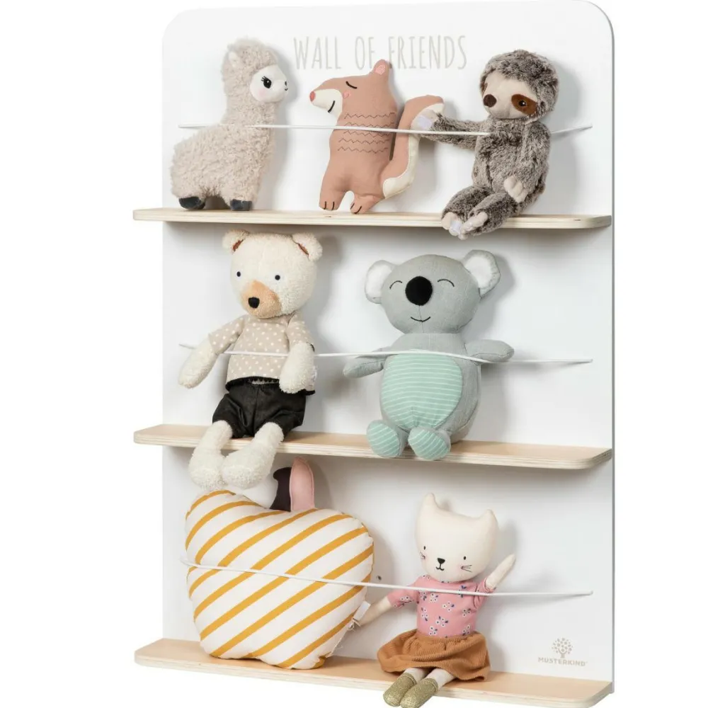 Bamse-hotel - Wall of Friends (hvid/natur)|Børn Trælegetøj|Til Børneværelset