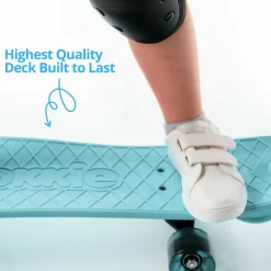 Ookkie Begynder-skateboard - Mint| Udeleg|Balanceleg