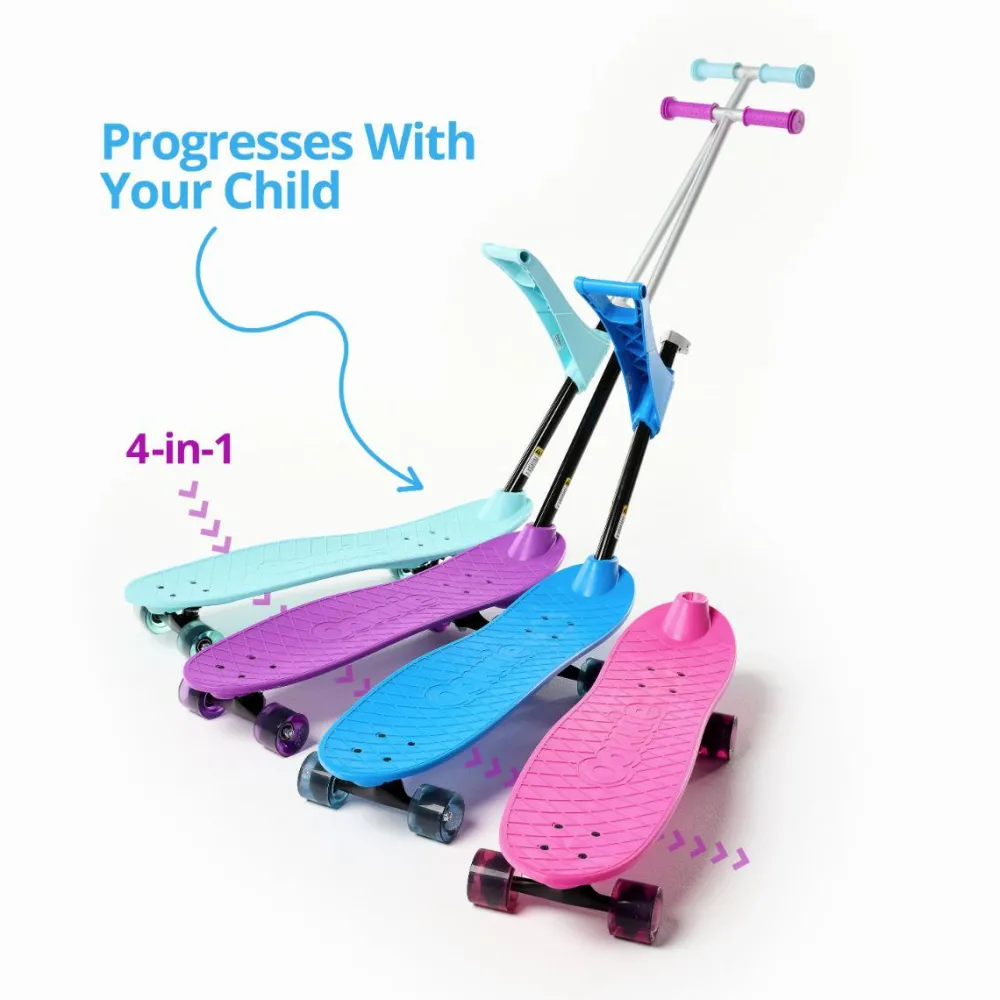 Ookkie Begynder-skateboard - Mint| Udeleg|Balanceleg