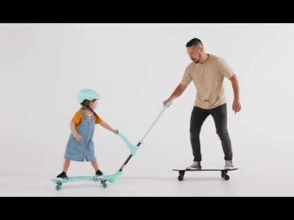 Ookkie Begynder-skateboard - Mint| Udeleg|Balanceleg