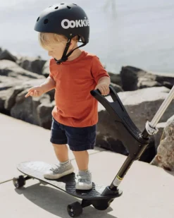 Ookkie Begynder-skateboard - Sort| Udeleg|Balanceleg