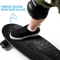 Ookkie Begynder-skateboard - Sort| Udeleg|Balanceleg