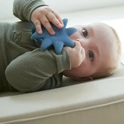 Filibabba Bidedyr i 100% naturgummi - Blæksprutten Otto| Mundmotorik|Bidelegetøj