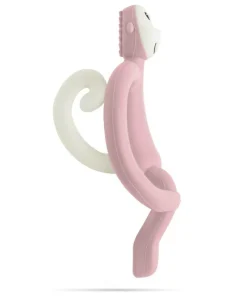 Bidering Matchstick Monkey - Støvet rosa| Bidelegetøj|Babylegetøj