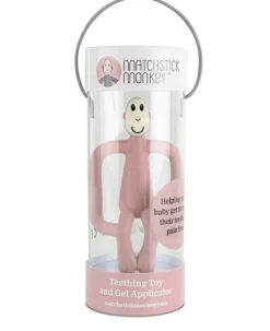 Bidering Matchstick Monkey - Støvet rosa| Bidelegetøj|Babylegetøj