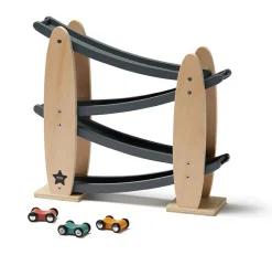 Kid's Concept Bilbane i træ - Grå| Trælegetøj|Sorterings- & Stablelegetøj
