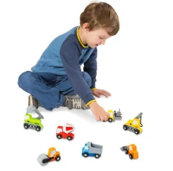 Melissa & Doug Biler i træ - På byggepladsen| Legebiler|Dukkehus & Legesæt