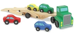 Melissa & Doug Biltransporter med 4 biler| Legebiler|Dukkehus & Legesæt