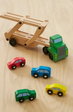 Melissa & Doug Biltransporter med 4 biler| Legebiler|Dukkehus & Legesæt