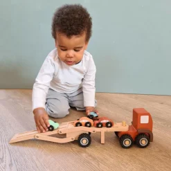 Egmont Toys Biltransporter med gummihjul| Legebiler|Dukkehus & Legesæt