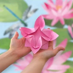 Forlaget Bolden Blomster origami| Voksenværk|Legetøj Til Ferien