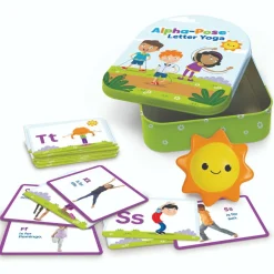 Learning Resources BogstavYoga - Fra A-Z (engelsk)|Børn Sprog & Leg|Mindfulness For Børn