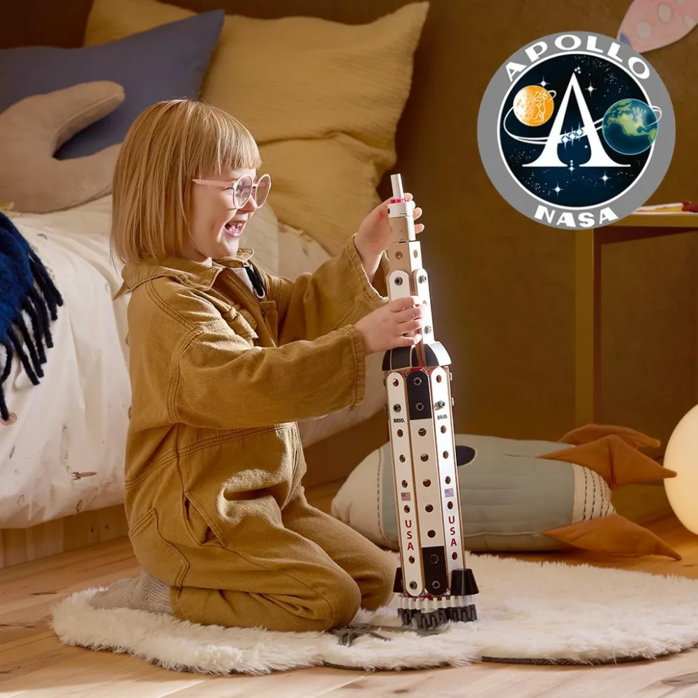 BRIO Builder - Apollo Saturn V| Bygge- & Træklodser|Byggesæt