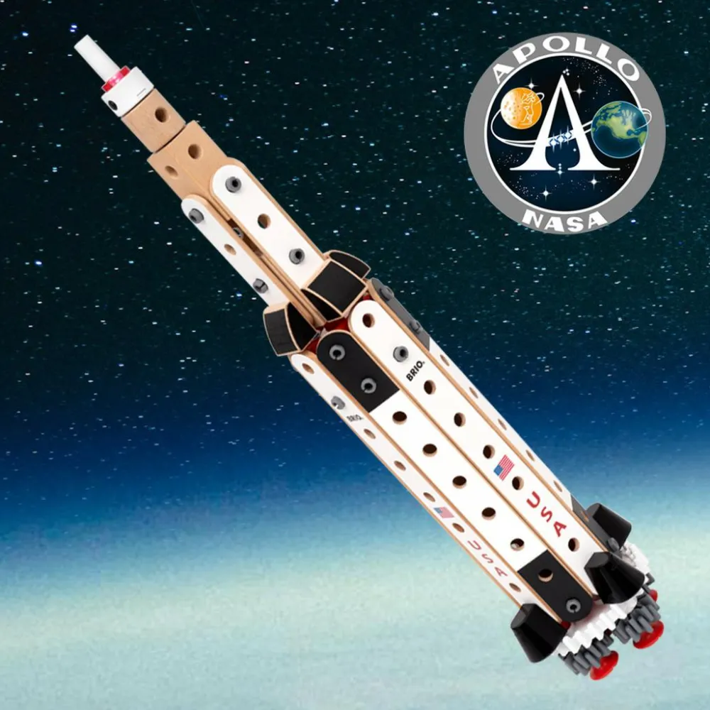 BRIO Builder - Apollo Saturn V| Bygge- & Træklodser|Byggesæt