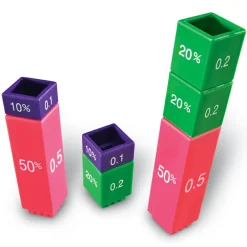 Learning Resources Brøk Tårne| Logik & Talforståelse|Matematik & Leg