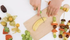 Kinderkitchen Børneknivsæt - Orange/Sort|Børn Finmotorik|Med I Køkkenet