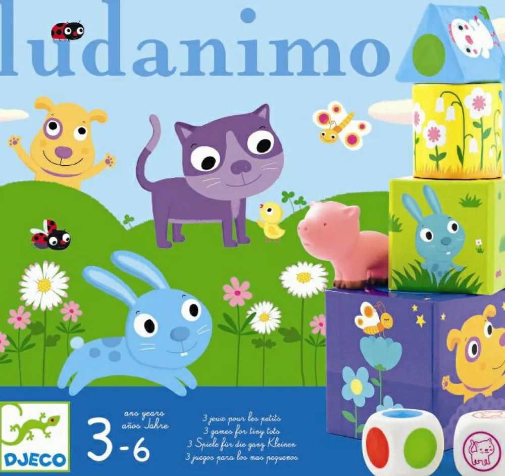 Djeco Børnespil - Ludamino| Sorterings- & Stablelegetøj