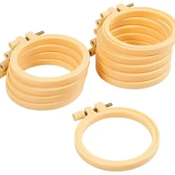 Creativ Company Broderiringe af plast Ø9,5 cm - 10 stk| Kreativ Leg