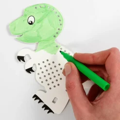 Creativ Company Broderisæt karton - Dinosaur| Finmotorik|Dinosaur Legetøj