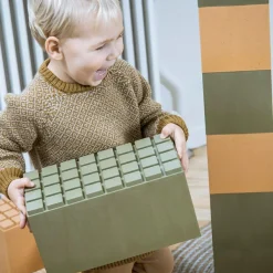Dantoy Byggeklodser, store - Orange/grøn, 26 stk| Økologisk Eller Bæredygtig|Byggesæt